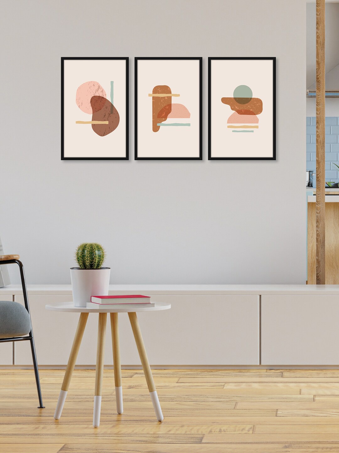 

RANDOM Set of 3 Abstract Wall Art, Multi