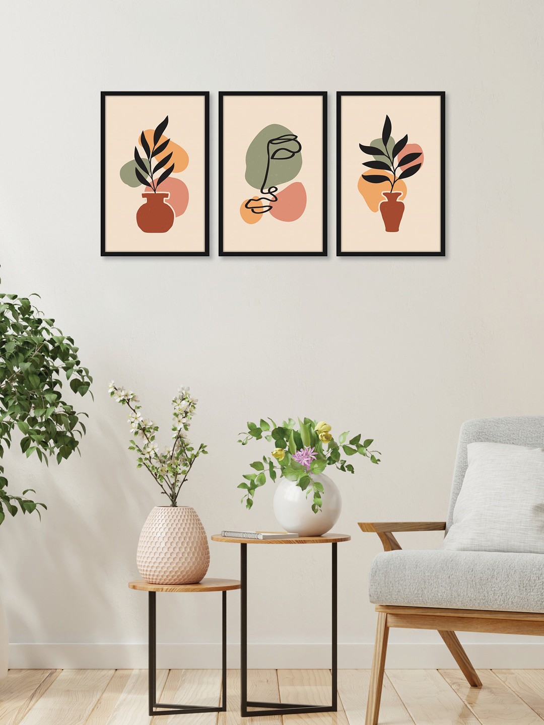 

RANDOM Set of 3 Framed Wall Art, Multi
