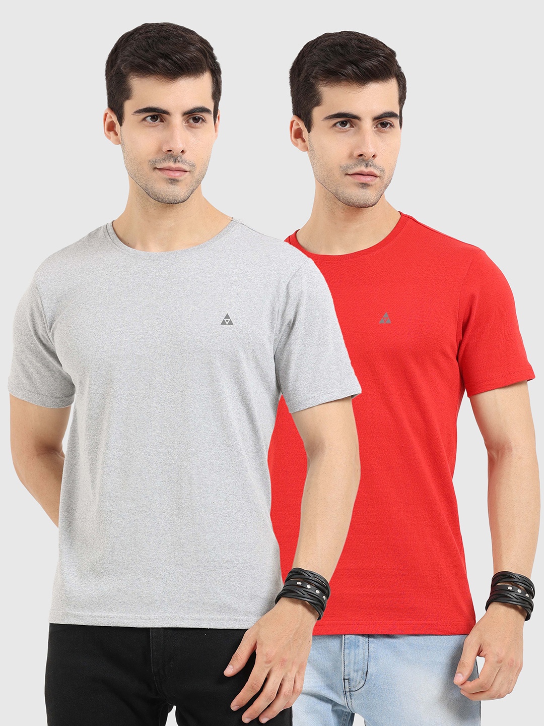

ARDEUR Men Multicoloured 2 Applique T-shirt, Multi