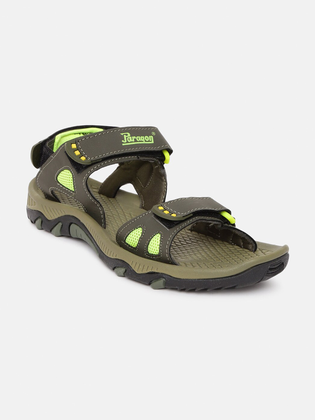 

Paragon Men Green Comfort Sandals