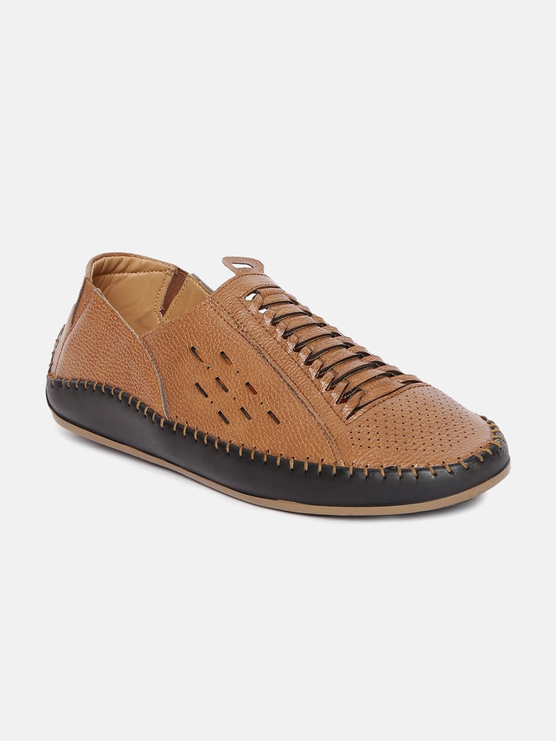 

Paragon Men Tan & Black Comfort Sandals