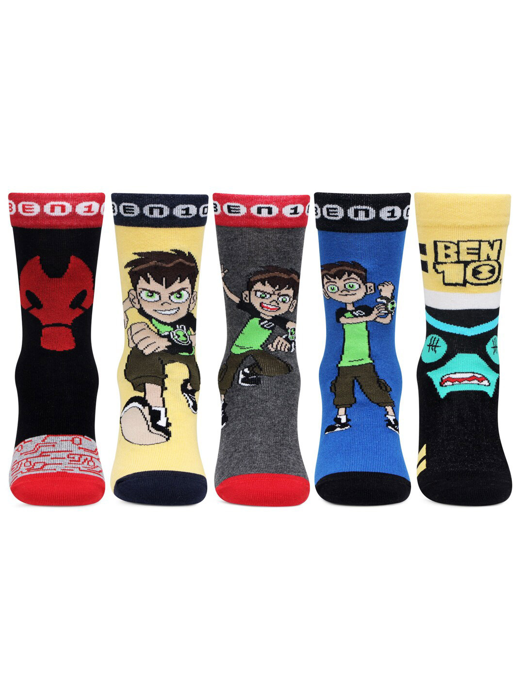 

Bonjour Boys Pack Of 5 Assorted Calf-Length Socks