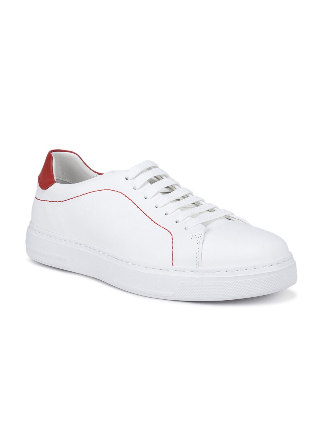 

ROSSO BRUNELLO Men White Leather Sneakers