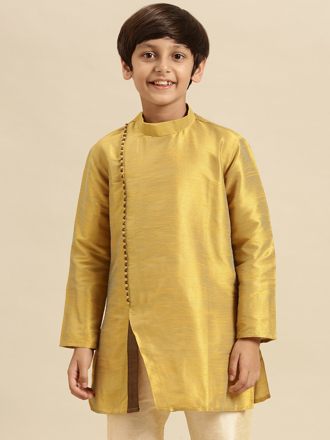 

Sanwara Boys Gold-Toned Thread Work Kurta