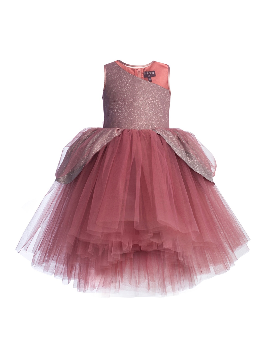 

Toy Balloon kids Pink Embellished Net Dress
