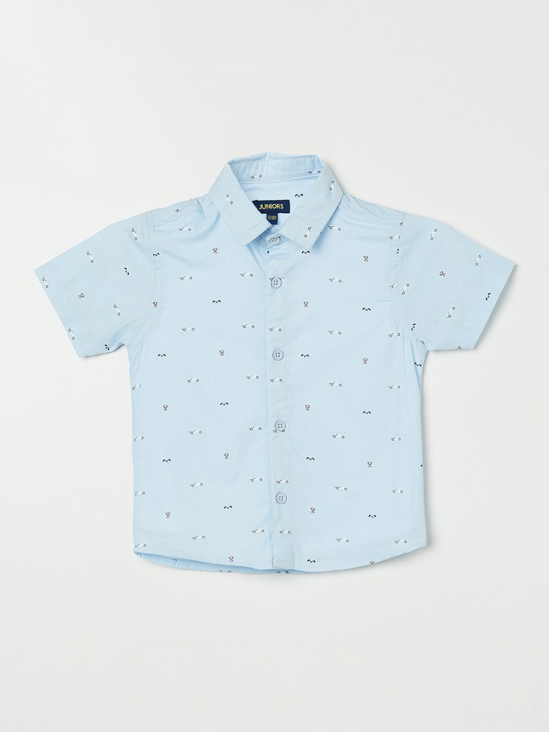 

Juniors by Lifestyle Boys Blue Printed Casual Shirt