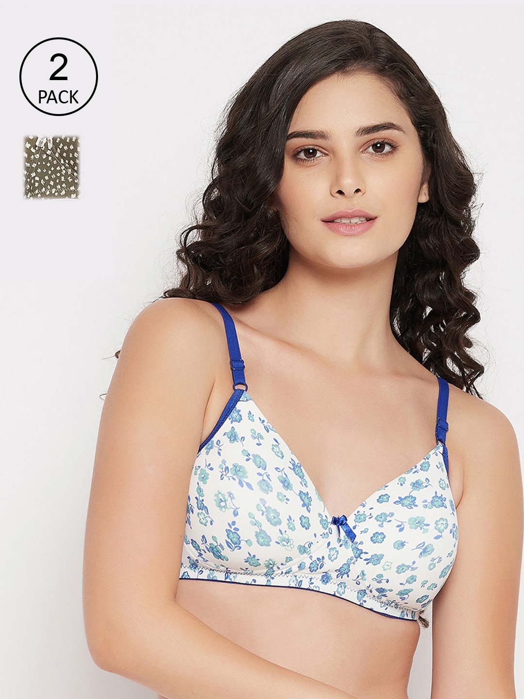 

Clovia Women Multi Bra, Green