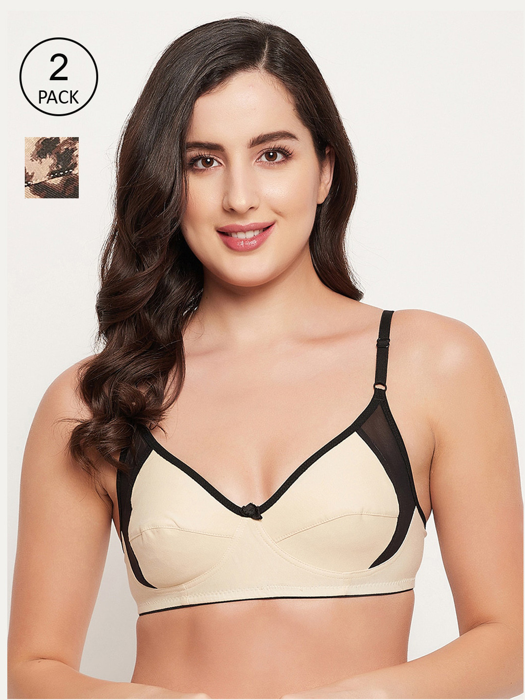 

Clovia Women Multi Bra, Brown