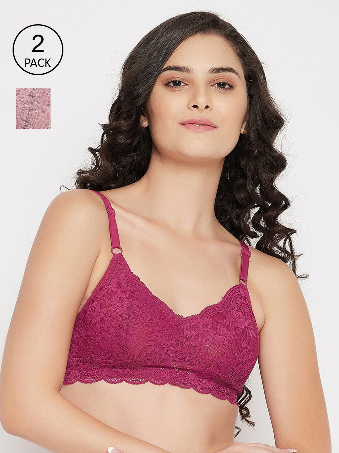 

Clovia Women Multi Bra, Magenta
