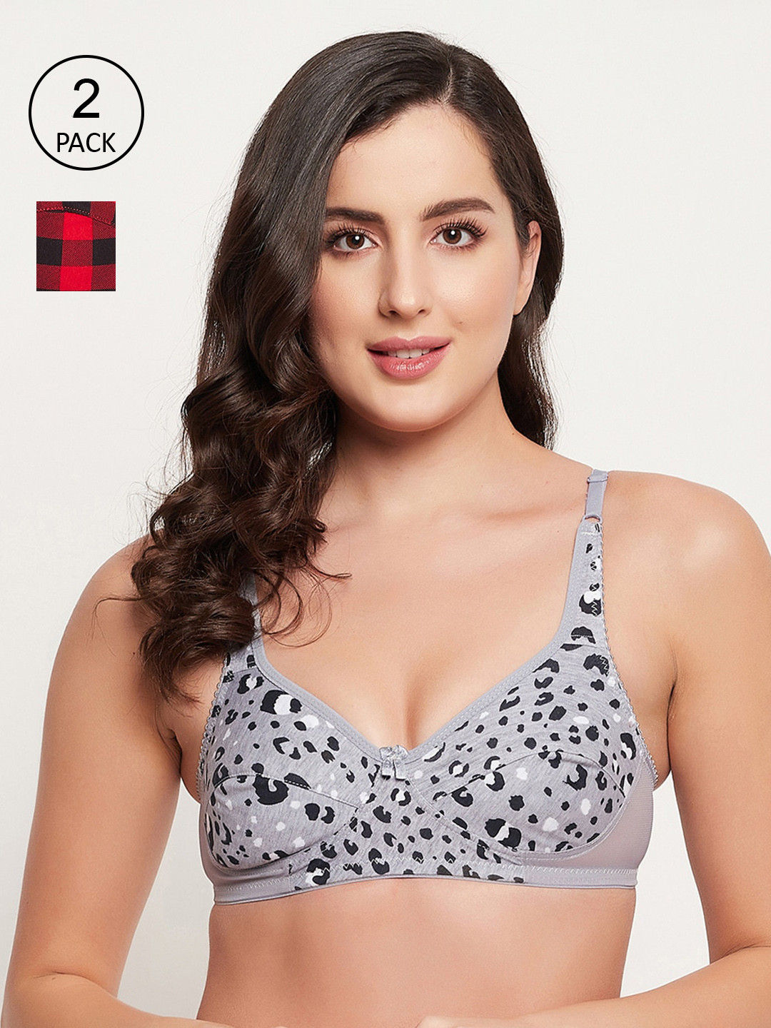 

Clovia Women Multi Bra, Grey