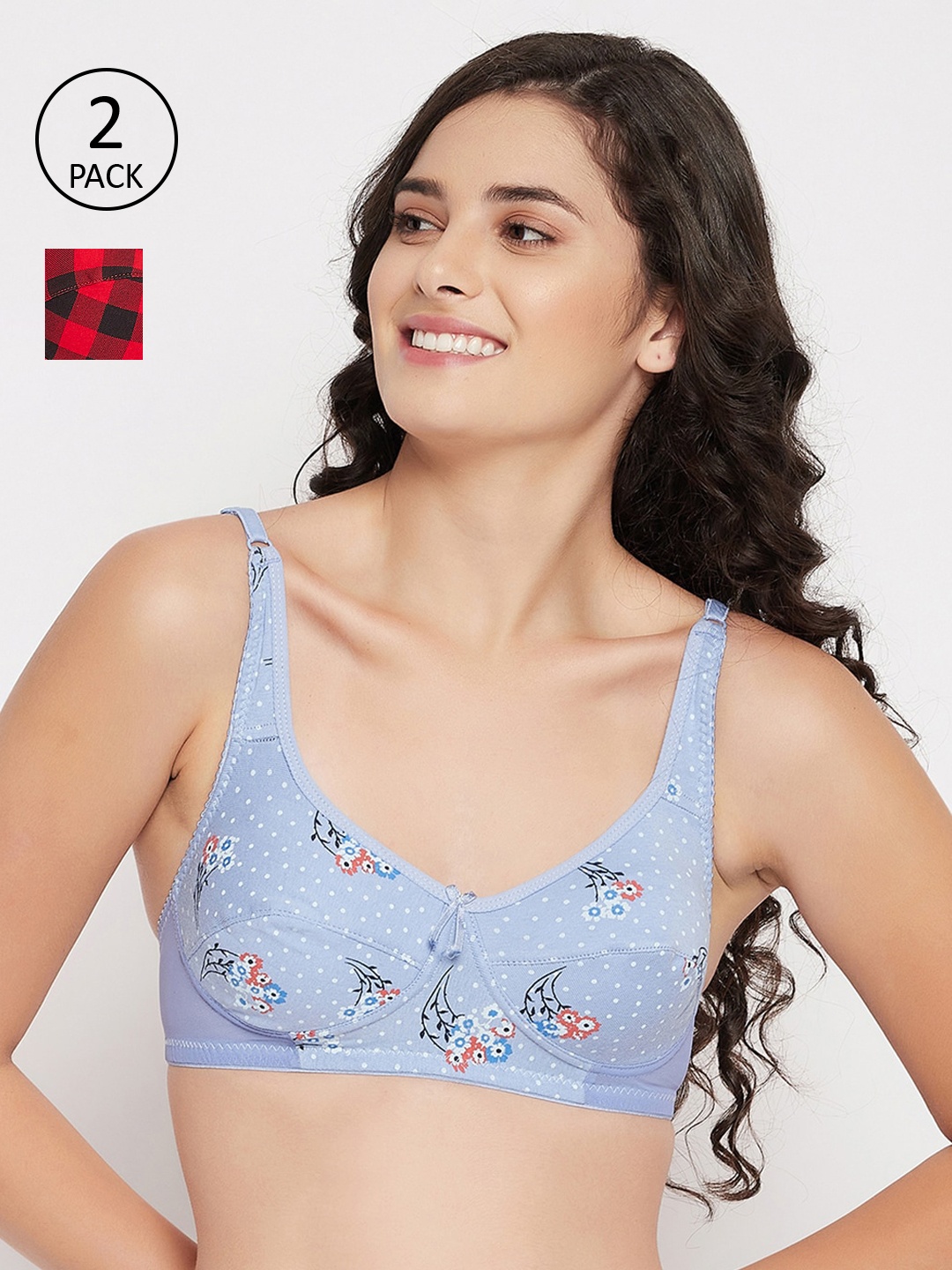 

Clovia Women Multi Bra, Blue