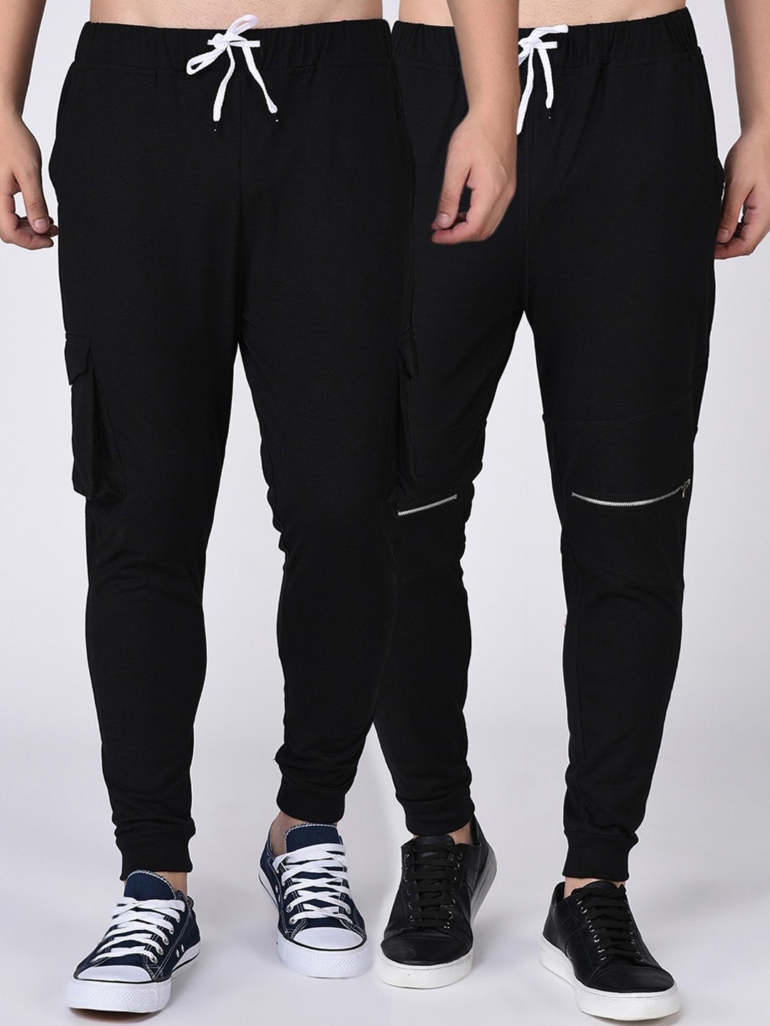

Rigo Men Black Solid Cotton Track Pants