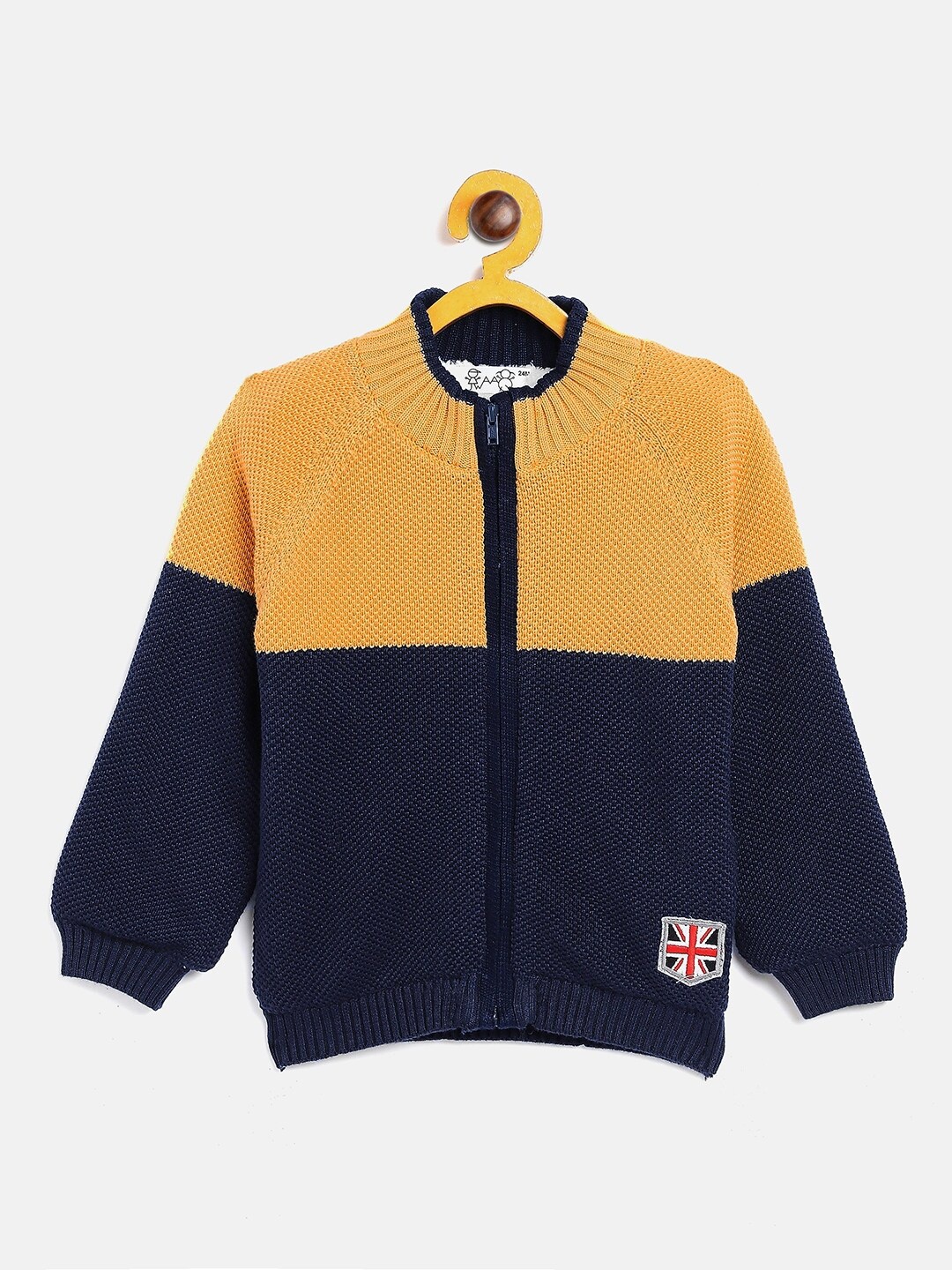 

JWAAQ Boys Blue & Yellow Cardigan