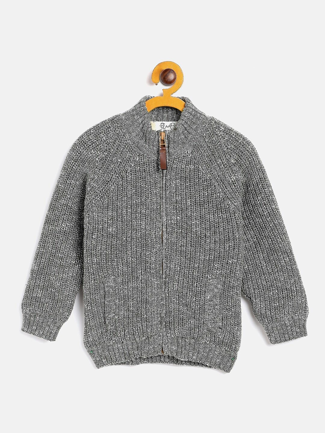 

JWAAQ Unisex Kids Olive Green Cardigan