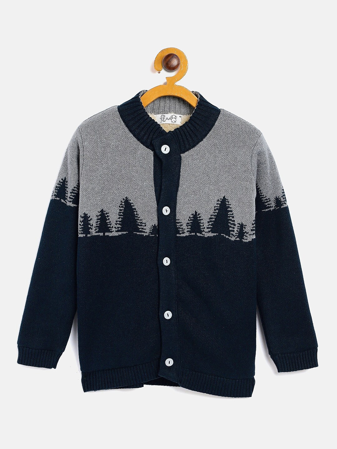 

JWAAQ Boys Navy Blue & Grey Pullover