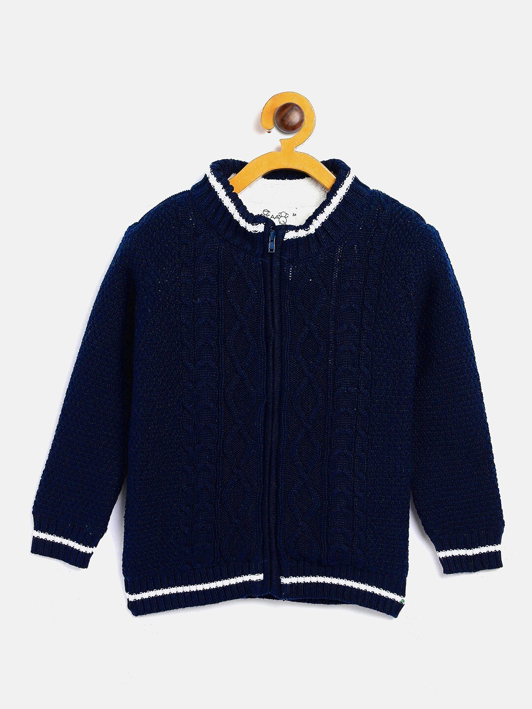 

JWAAQ Boys Navy Blue & White Cardigan