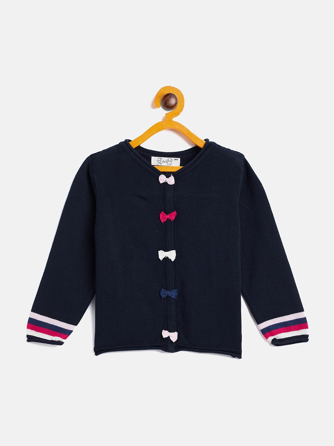 

JWAAQ Girls Navy Blue & Pink Pullover