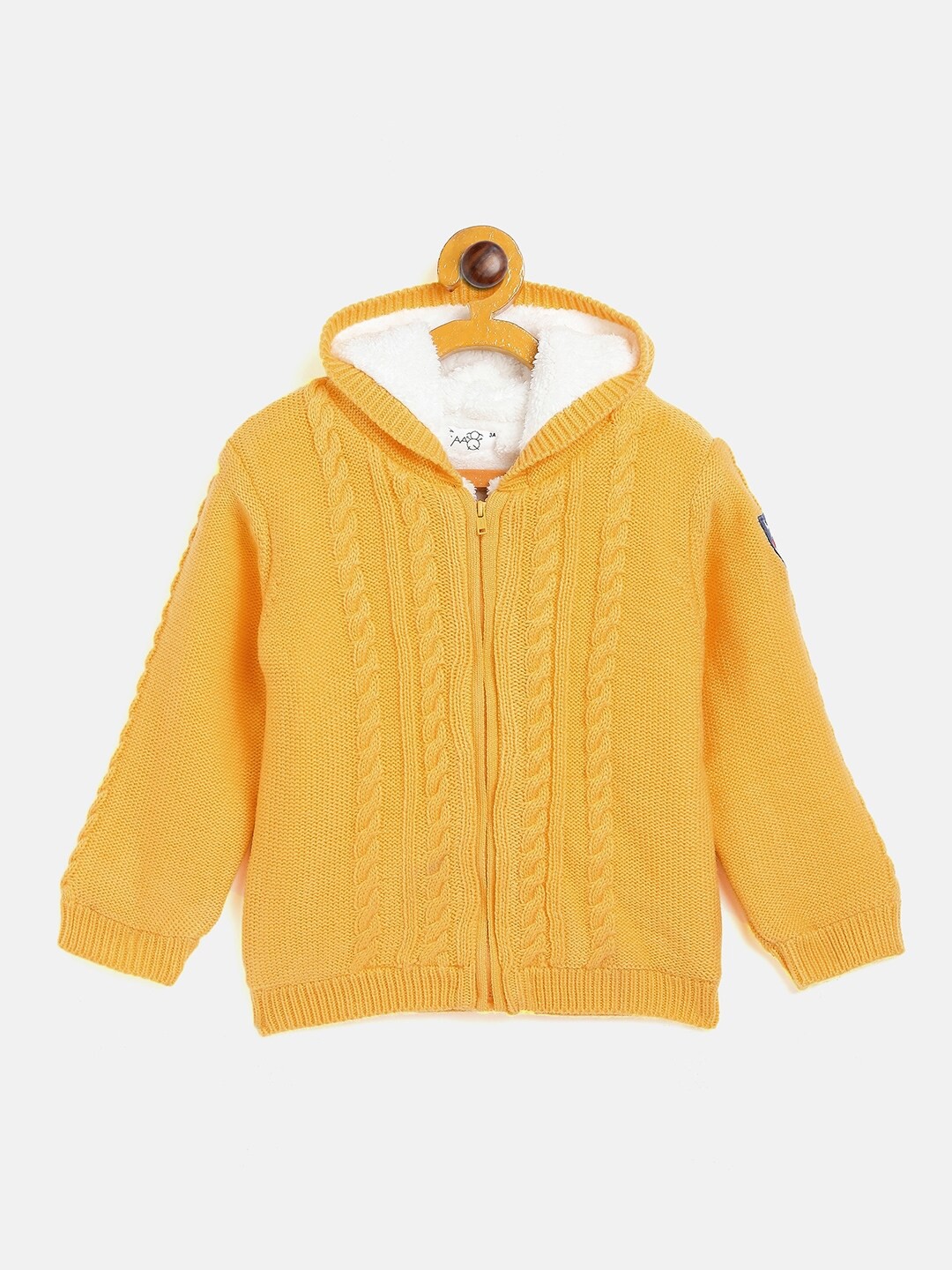 

JWAAQ Unisex Kids Yellow & White Pullover