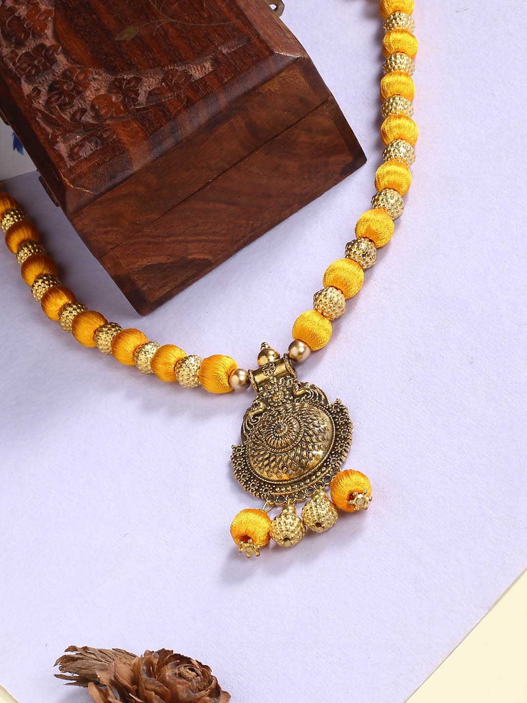 

AKSHARA Gold-Toned German Silver Necklace