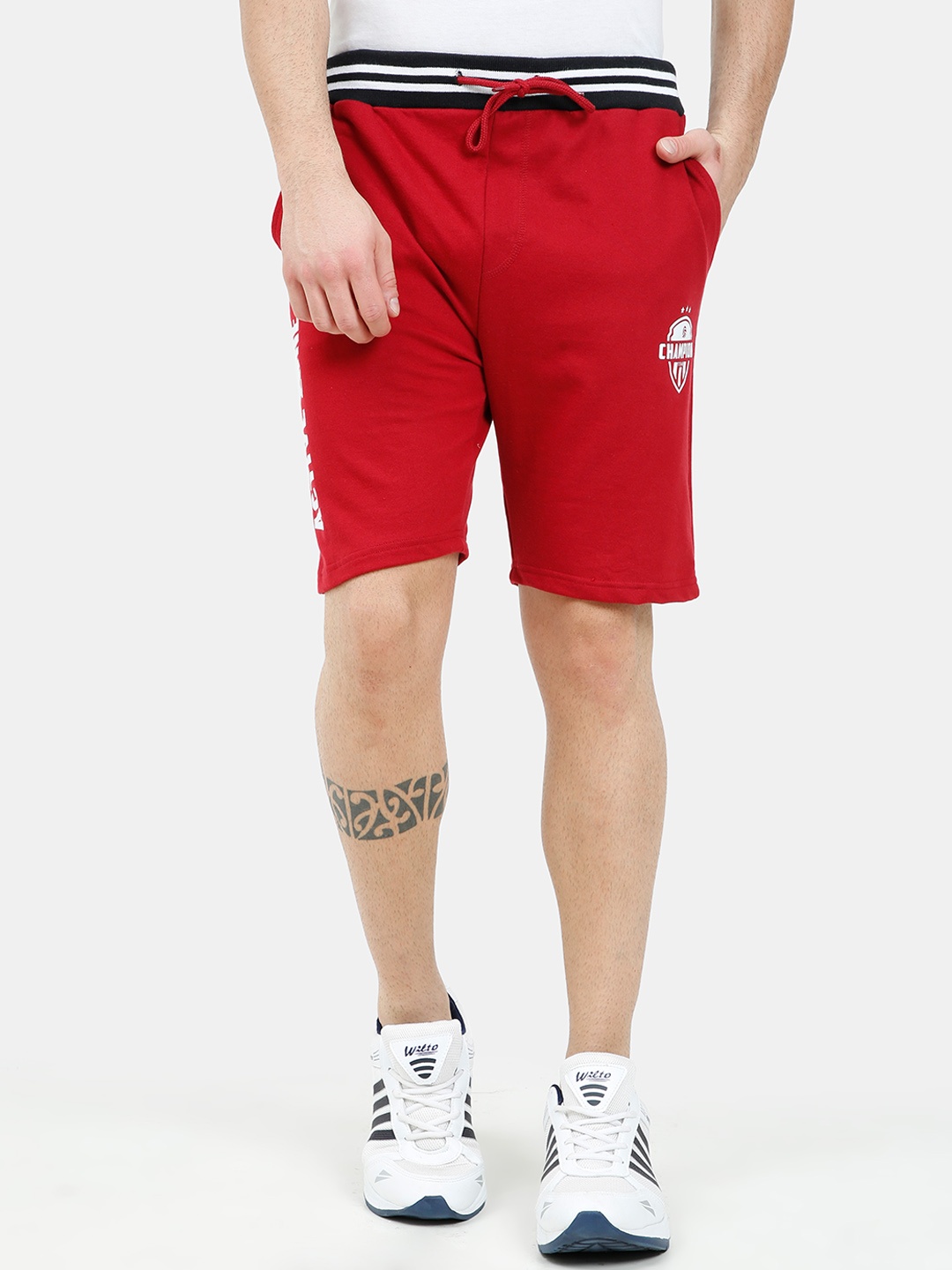 

ARDEUR Men Red Training or Gym Sports Shorts