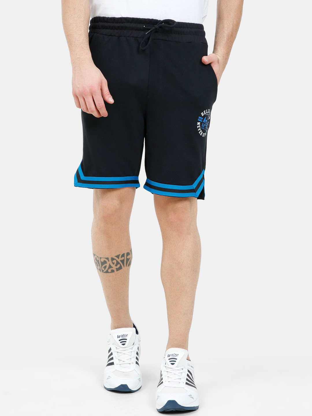 

ARDEUR Men Black Training or Gym Sports Shorts