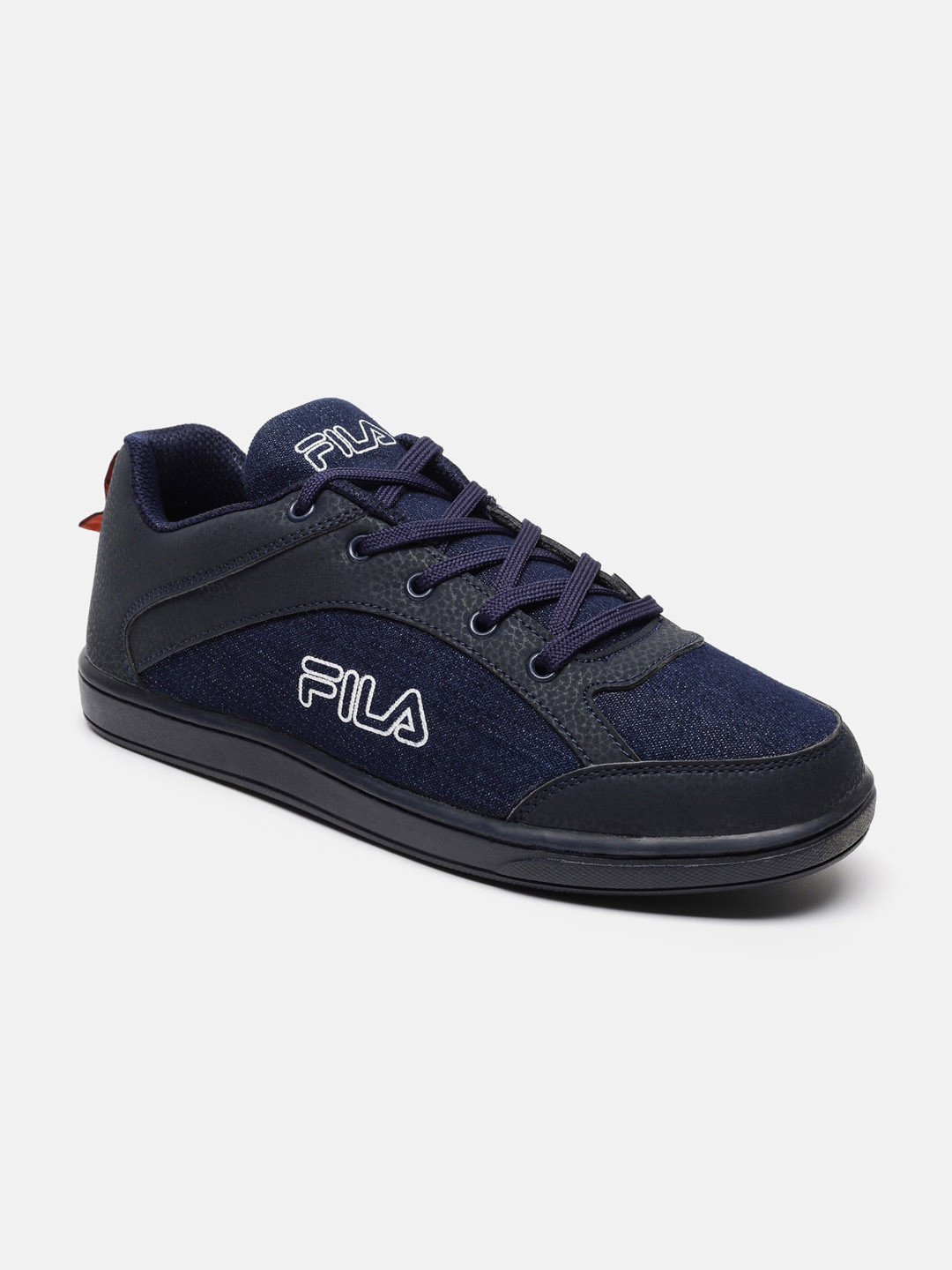 

FILA Women Blue Woven Design PU Sneakers