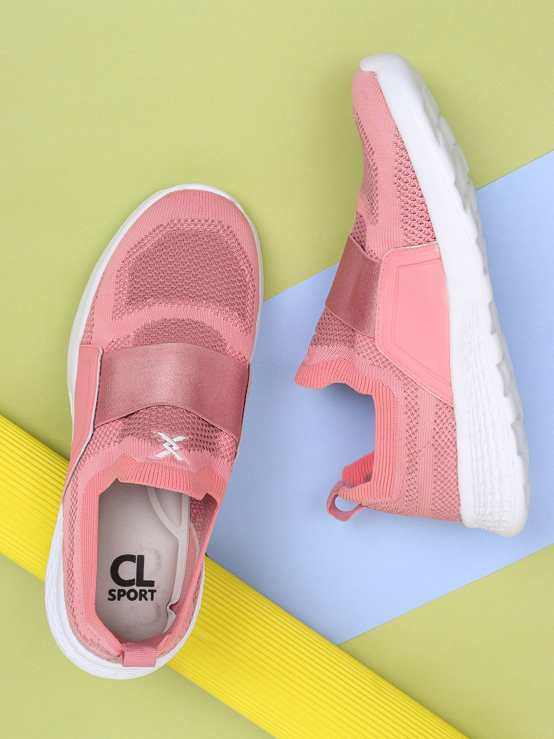 

Carlton London sports Women Pink Slip-On Sneakers