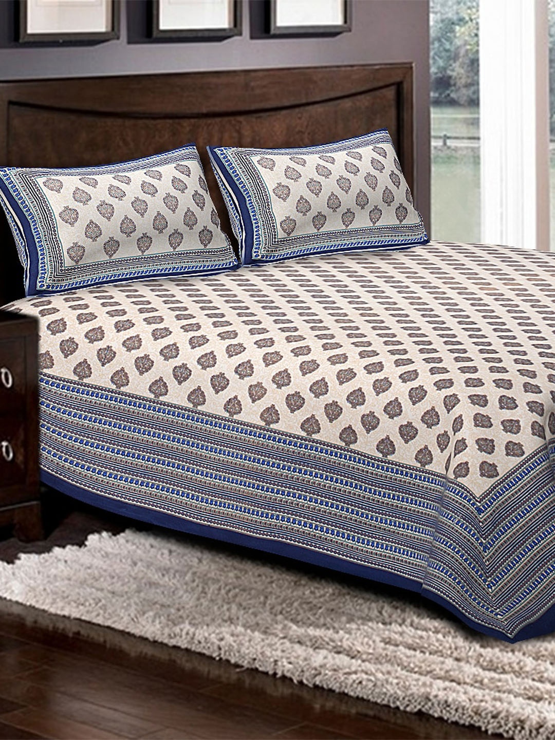 

Clasiko Unisex Beige Bedsheets