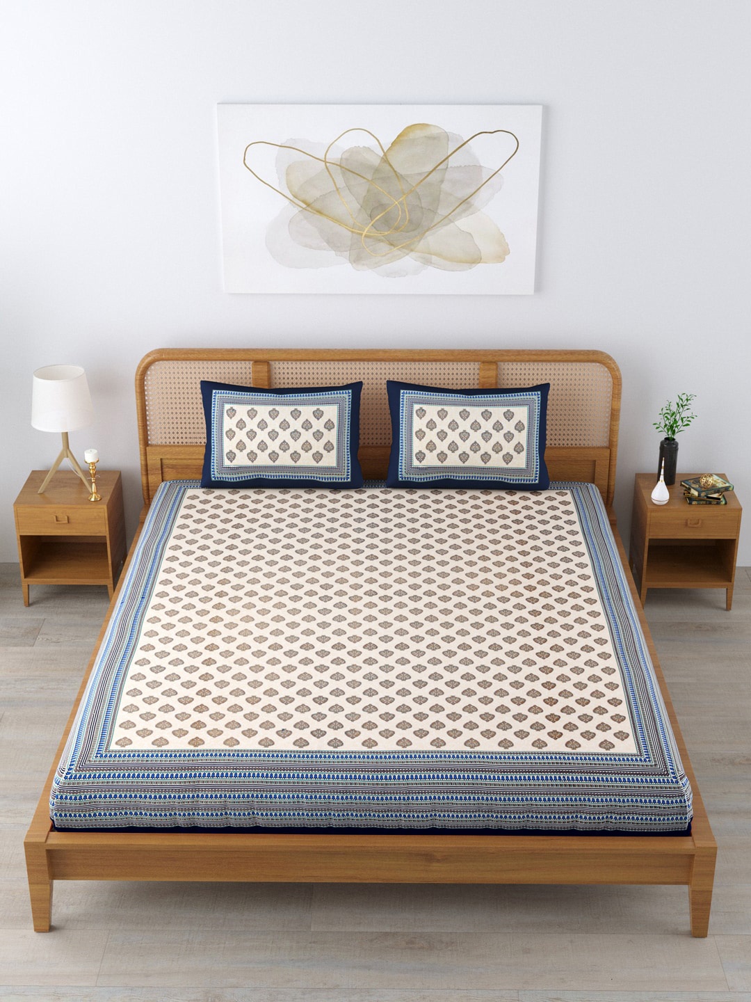 

Clasiko Unisex Beige Bedsheets