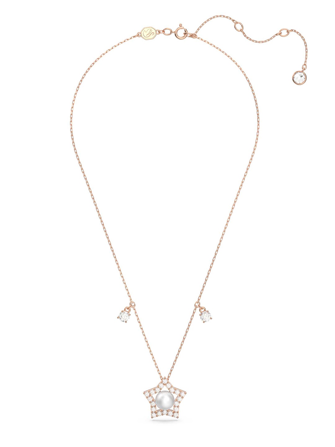 

SWAROVSKI Women White Necklace and Chains, Rust