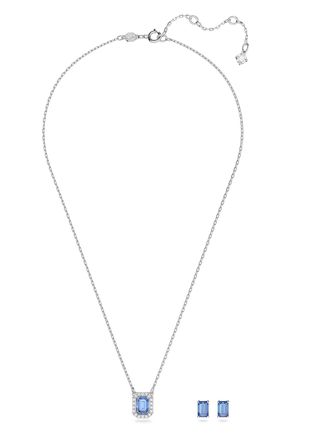 

SWAROVSKI Women Blue Necklace and Chains, Silver