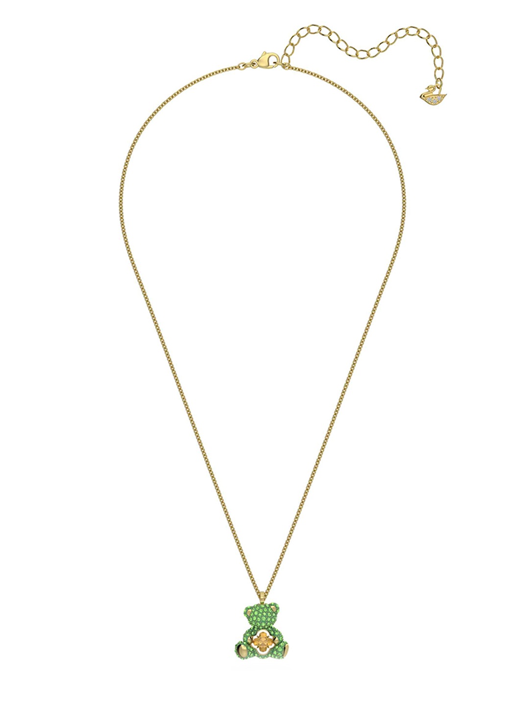 

SWAROVSKI Women Green Necklace and Chains, Gold