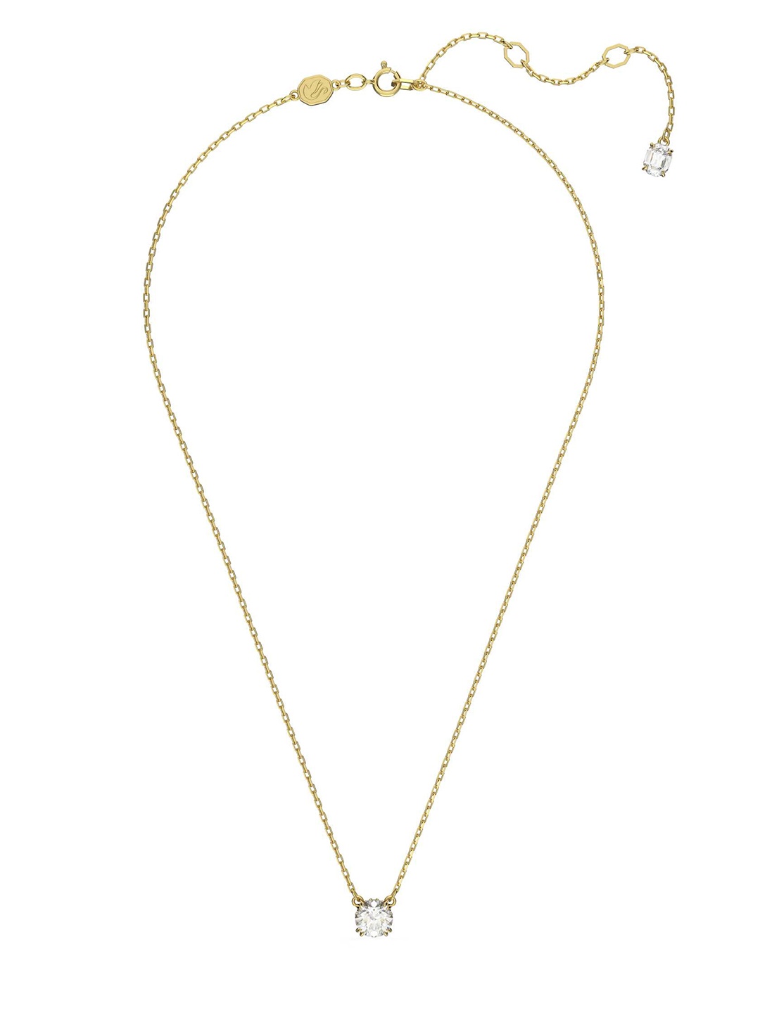 

SWAROVSKI Women White Necklace and Chains, Gold