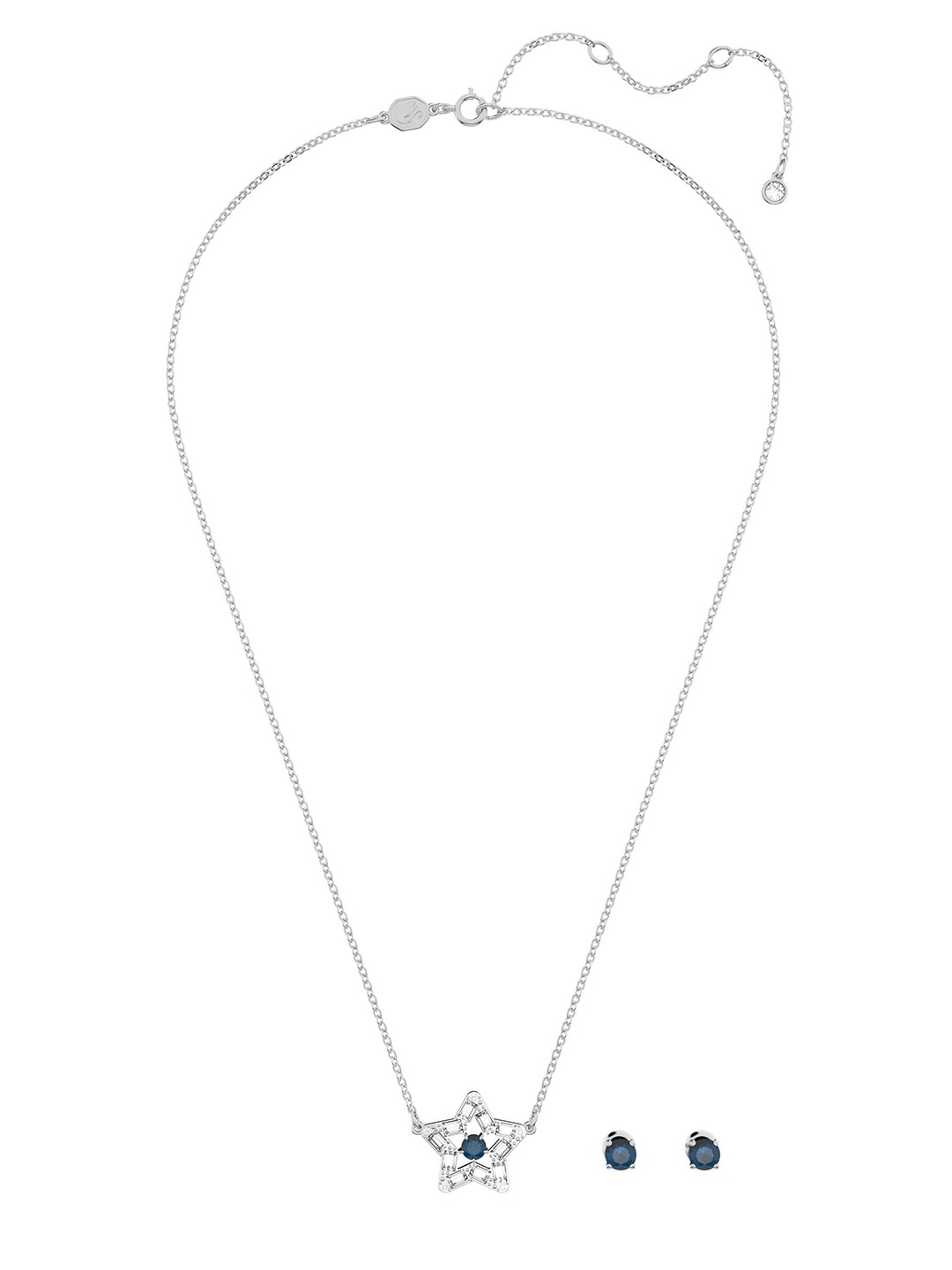 

SWAROVSKI Women White Necklace and Chains, Silver