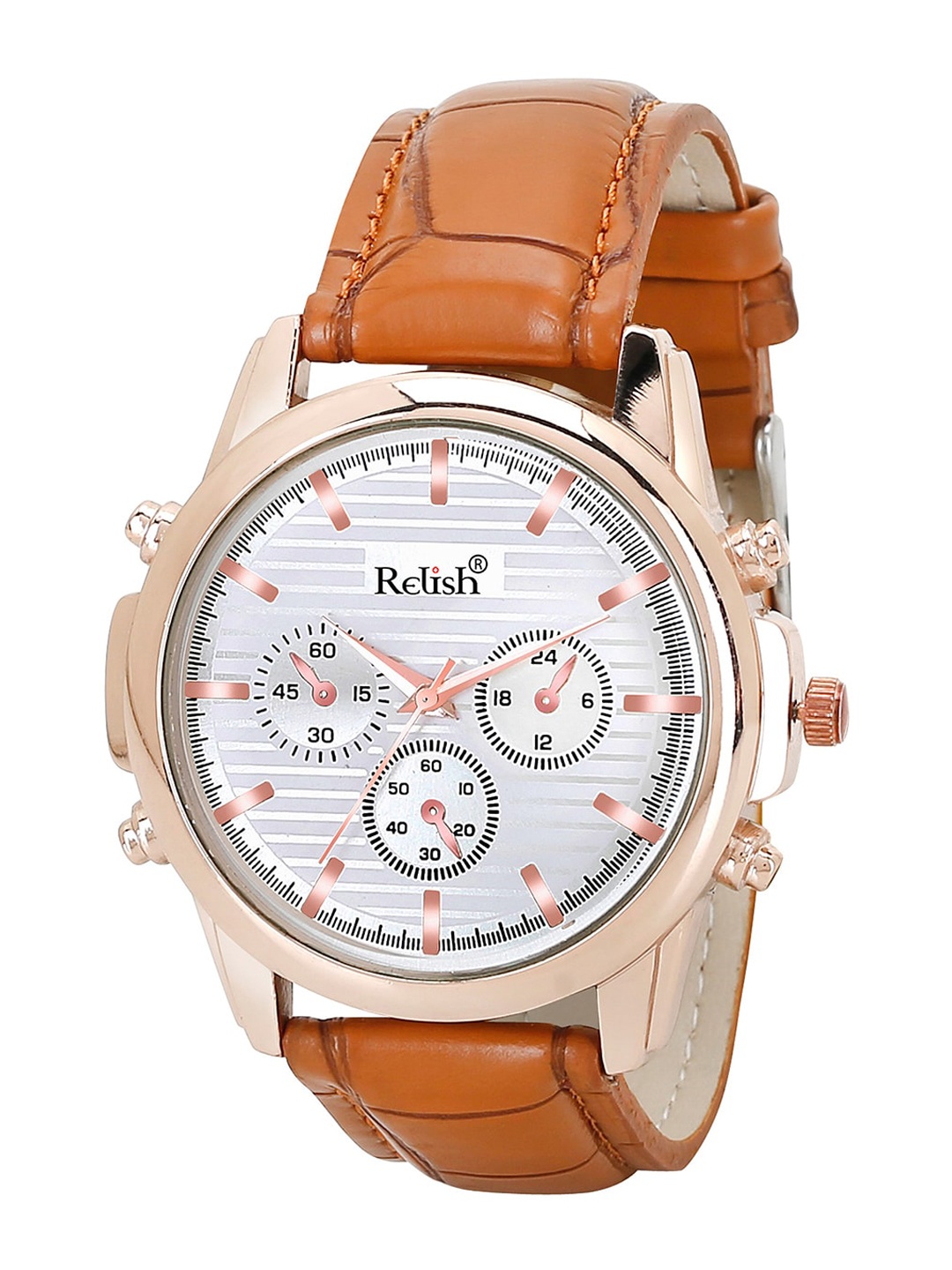 

Relish Men White Printed Dial & Yellow Straps Analogue Watch RE-NC406