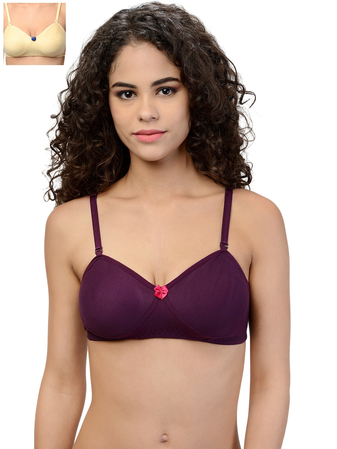 

Leading Lady Pack of 2 T-shirt Bras DEMI-2, Purple