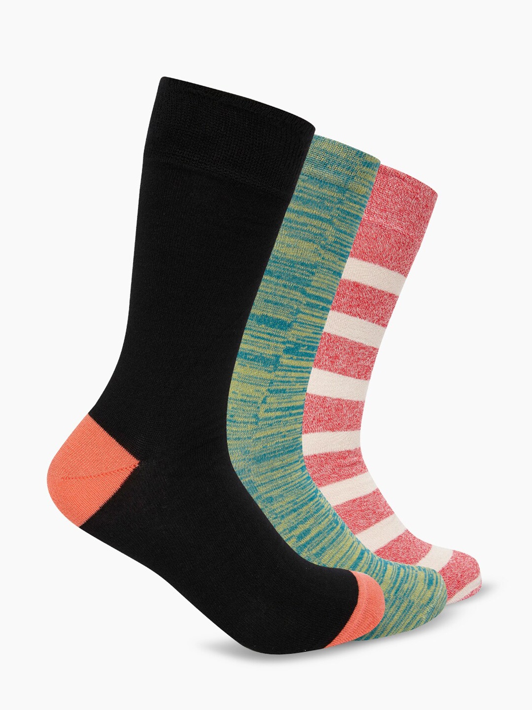 

Smarty Pants Unisex Pack Of 3 Assorted Striped Calf Length Socks