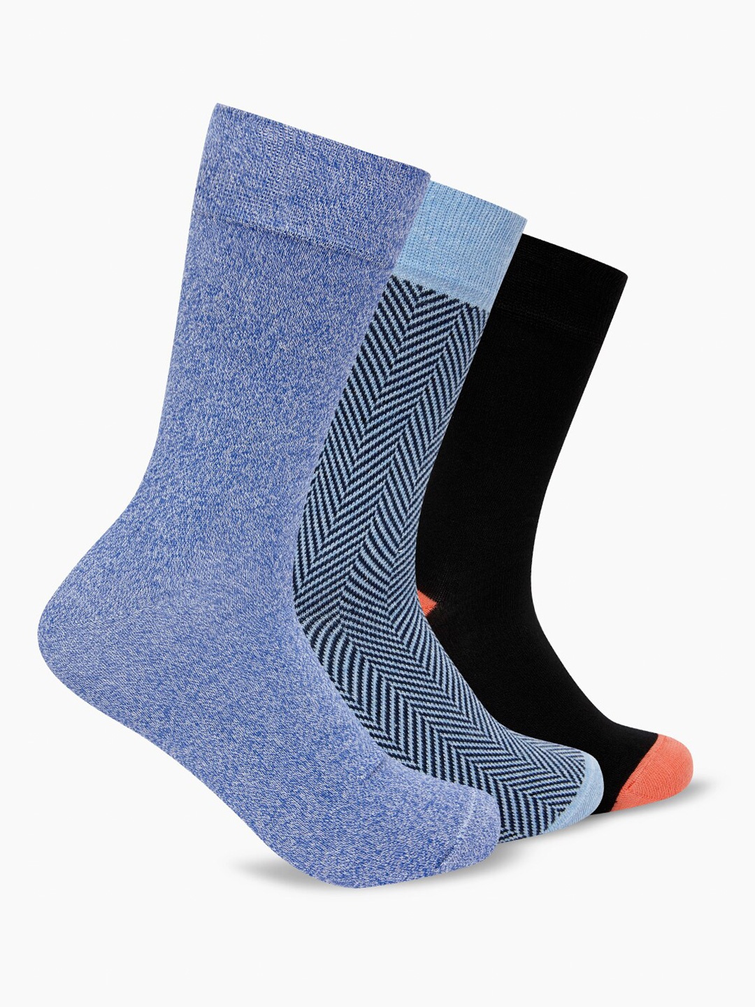

Smarty Pants Unisex Pack of 3 Assorted Patterned Calf Length Cotton Socks