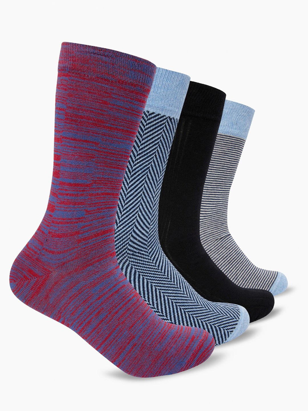 

Smarty Pants Unisex Pack Of 4 Assorted Cotton Calf-Length Socks