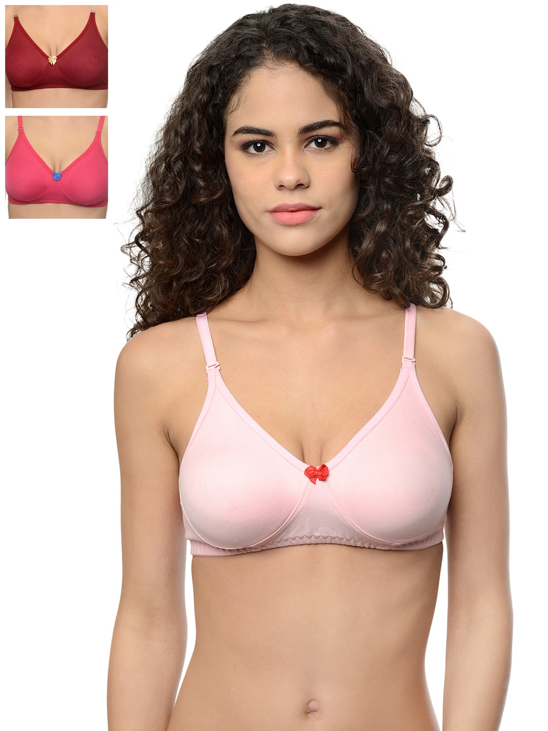 

Leading Lady Pack of 3 T-shirt Bras DINKY-3, Pink