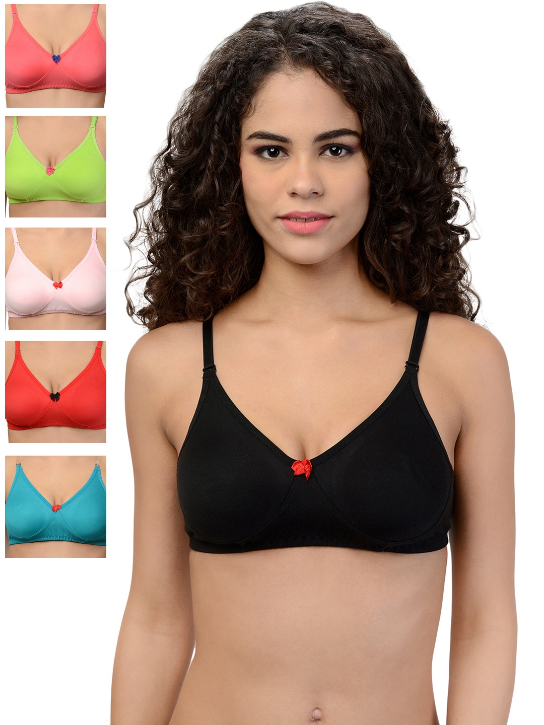 

Leading Lady Pack of 6 T-shirt Bras DINKY-6, Multi
