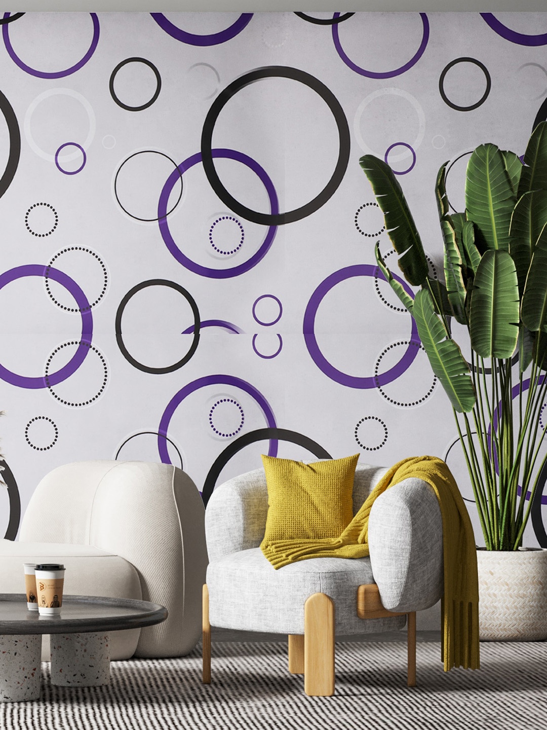 

Ispace Blue & Black Printed Self Adhesive and Waterproof Wallpaper
