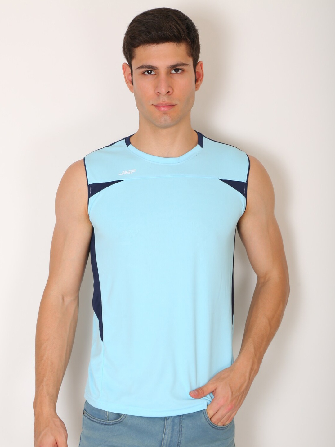 

JMP Men Blue Relaxed Fit Sports T-shirt