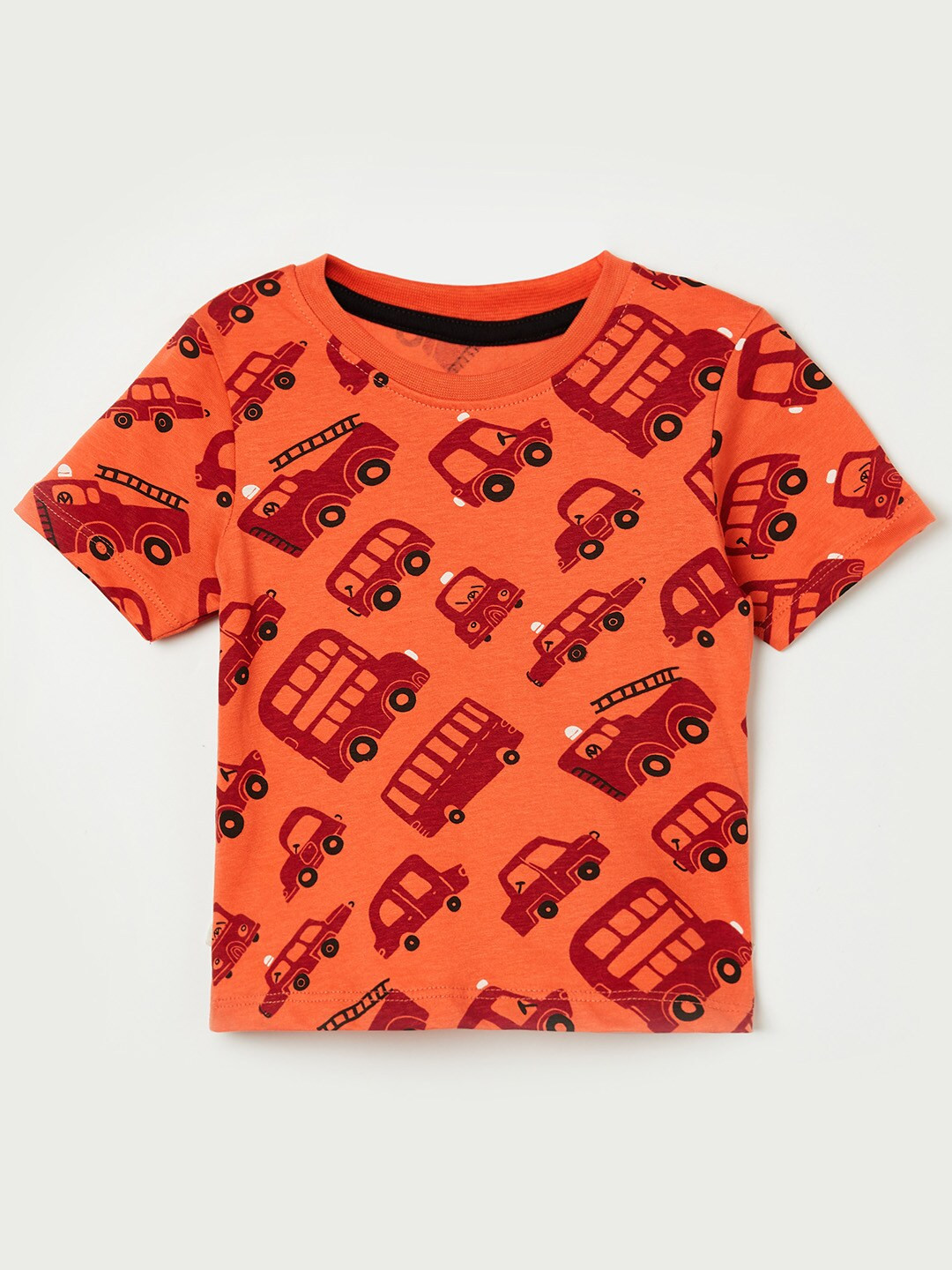 

Juniors by Lifestyle Boys Orange Printed T-shirt
