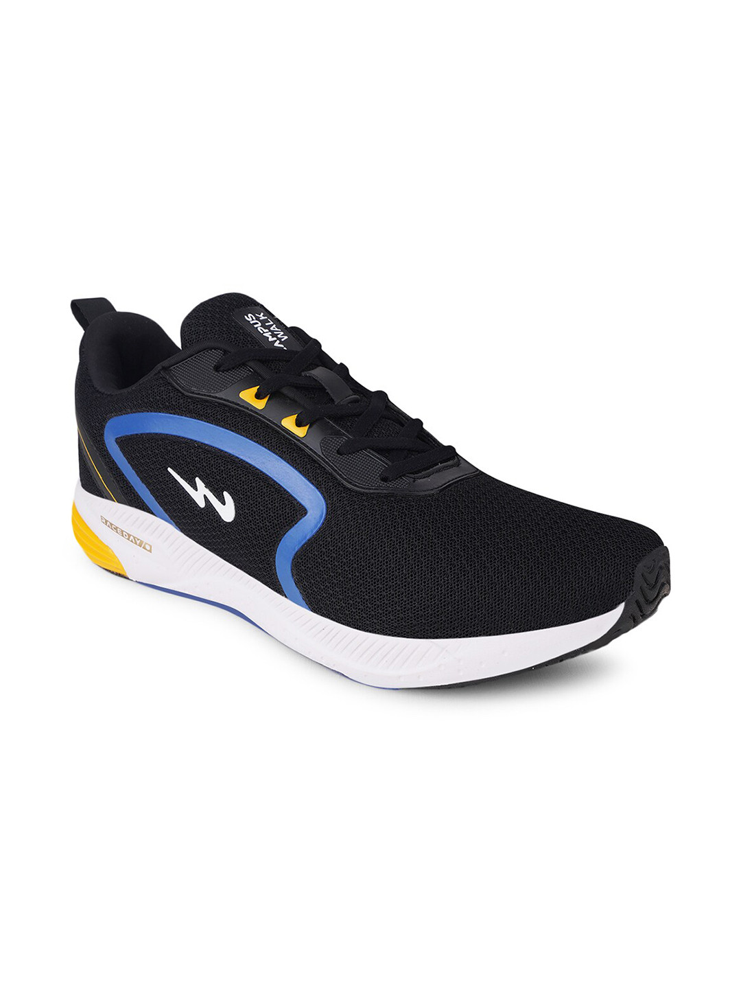 

Campus Men Black Mesh Running Shoes