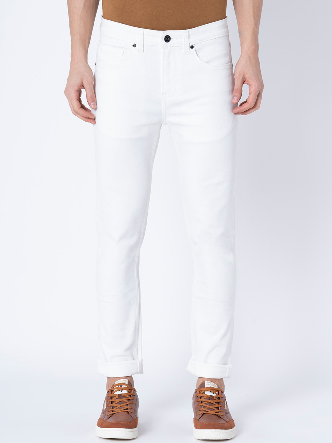 

Red Tape Men White Skinny Fit Jeans
