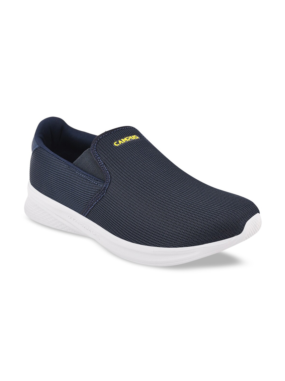 

Campus Men Navy Blue Woven Design Slip-On Sneakers