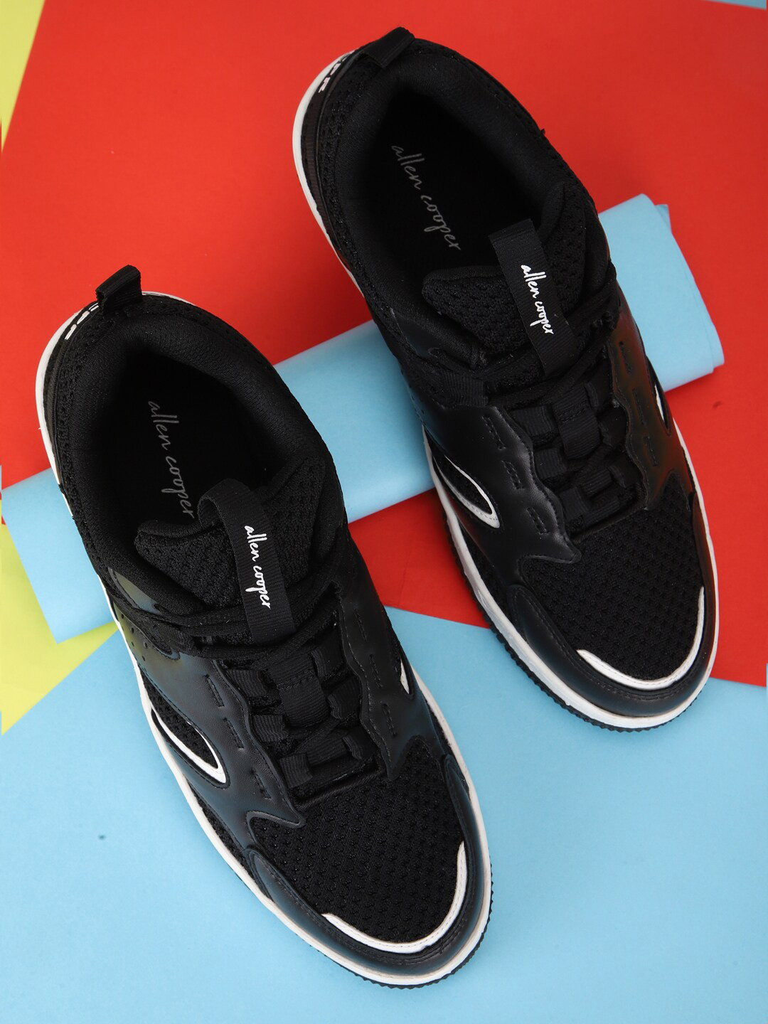 

Allen Cooper Men Black Mesh Running Non-Marking Shoes