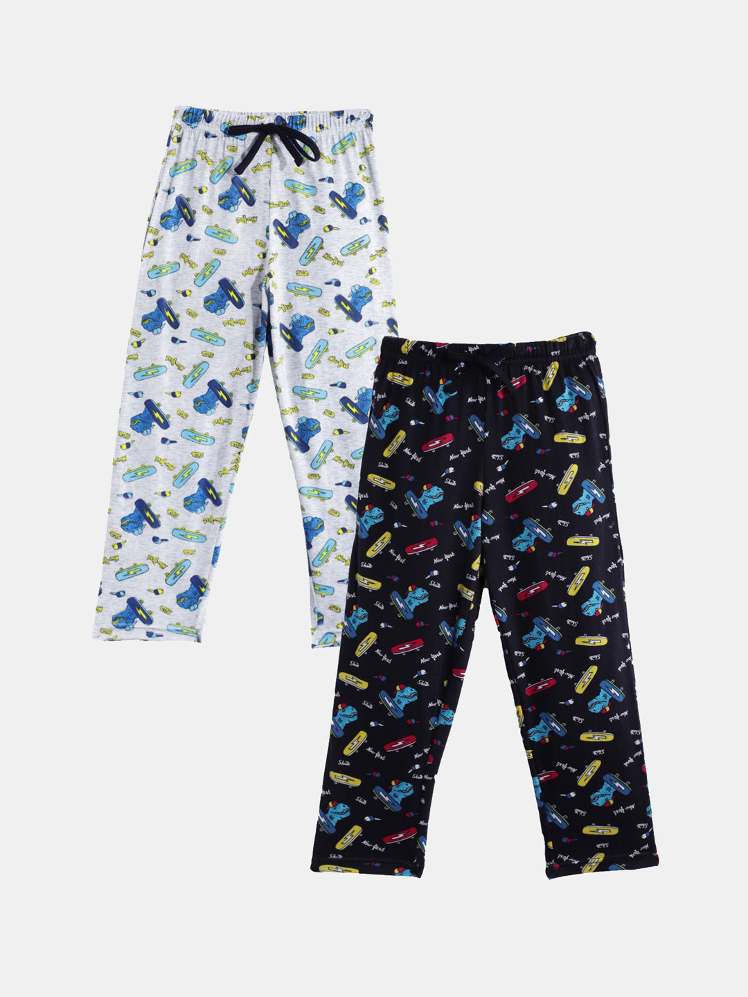 

Leading Lady Girls Pack of 2 Printed Cotton Lounge Pants, Grey