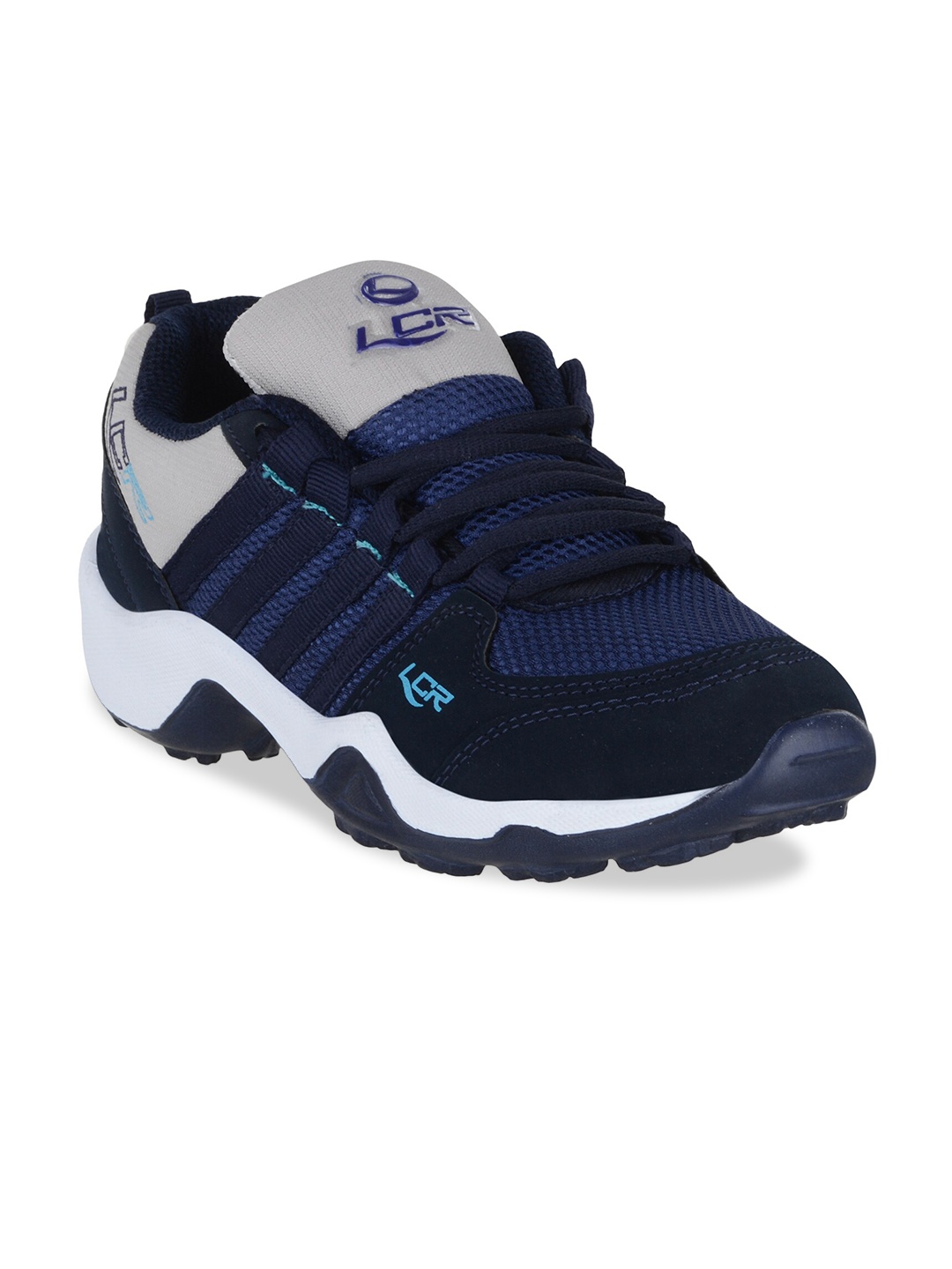 

Lancer Unisex Kids Navy Blue Mesh Running Non-Marking Shoes